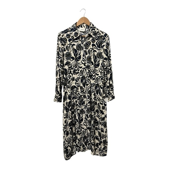 Dixie Dresses & Skirts - Dixie Shirt Dress Blue Paisley Size Small Women's Maxi Long Modest Button Front